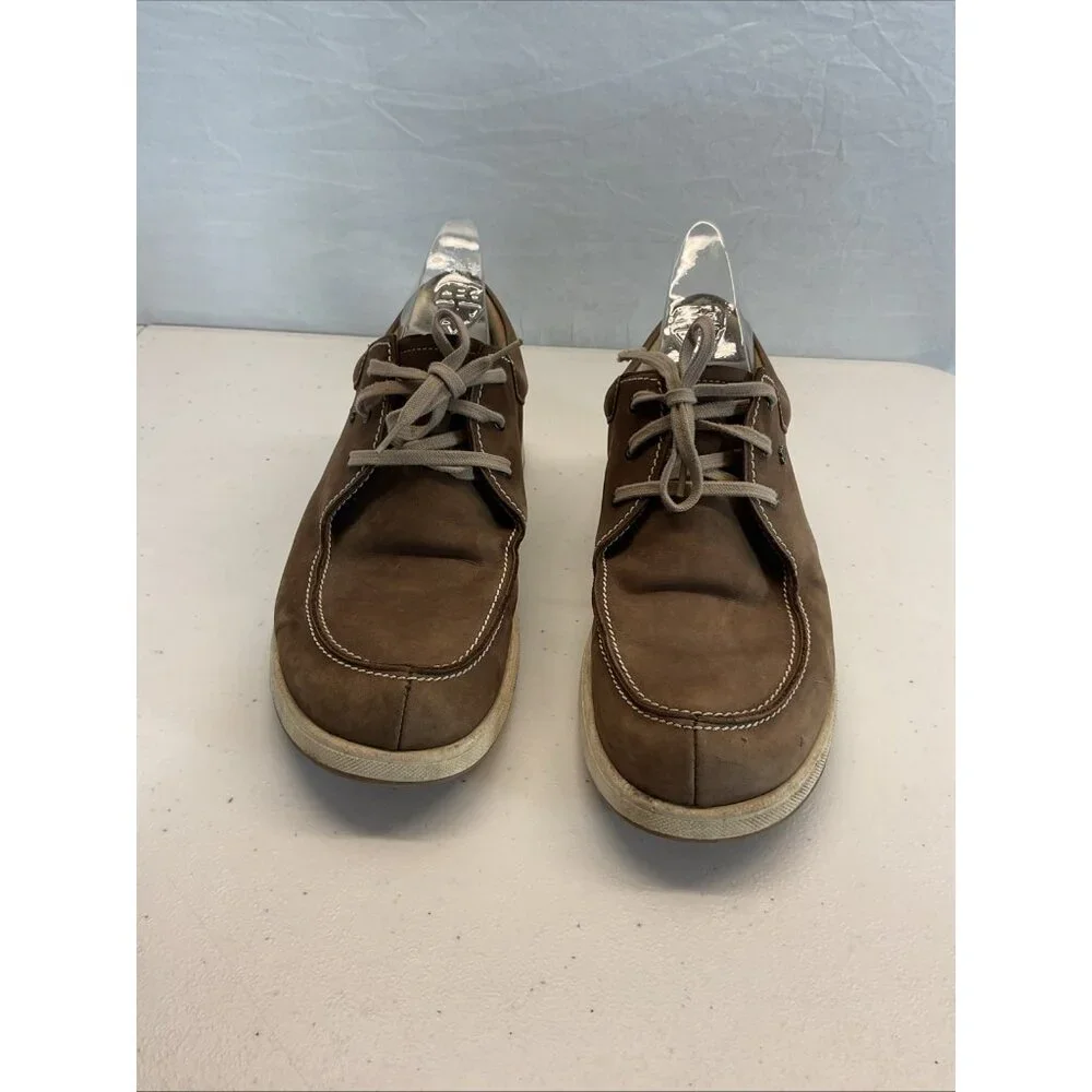 Finn Comfort Brown Leather Moc Toe Lace Up Shoes Size‎ 9.5 - Picture 3 of 12